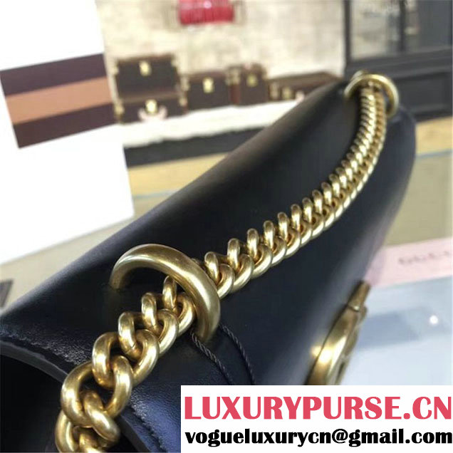 Gucci Marmont GG Supreme Hearts Medium Shoulder Bag Fall Winter 2016 Collection Black Red