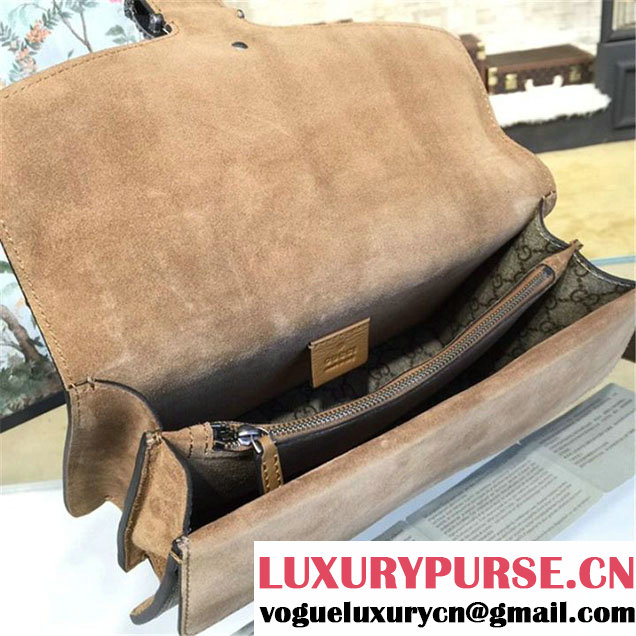 Gucci Dionysus GG Supreme Shoulder Medium Bag Fall Winter 2016 Collection Tan Beige