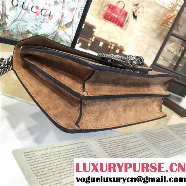 Gucci Dionysus GG Supreme Shoulder Medium Bag Fall Winter 2016 Collection Tan Beige