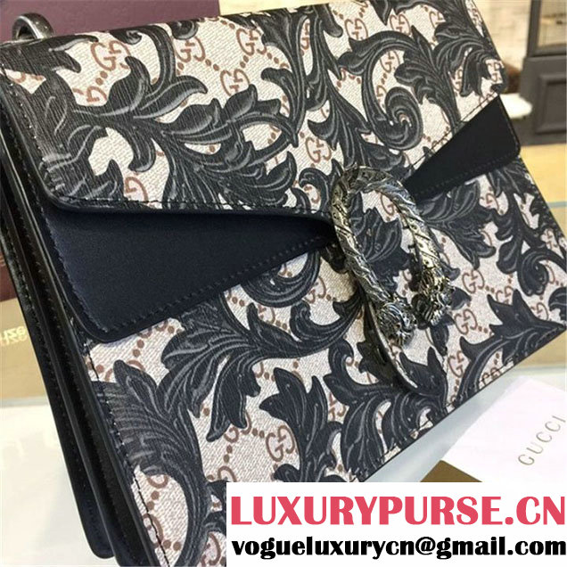 Gucci Dionysus Arabesque Shoulder Large Bag Fall Winter 2016 Collection Black
