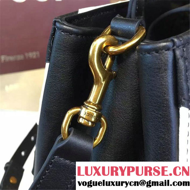 Copy of Copy of Gucci GG Marmont Matelassé Large Tote Bag Calfskin Leather Fall Winter 2016 Collection Black White