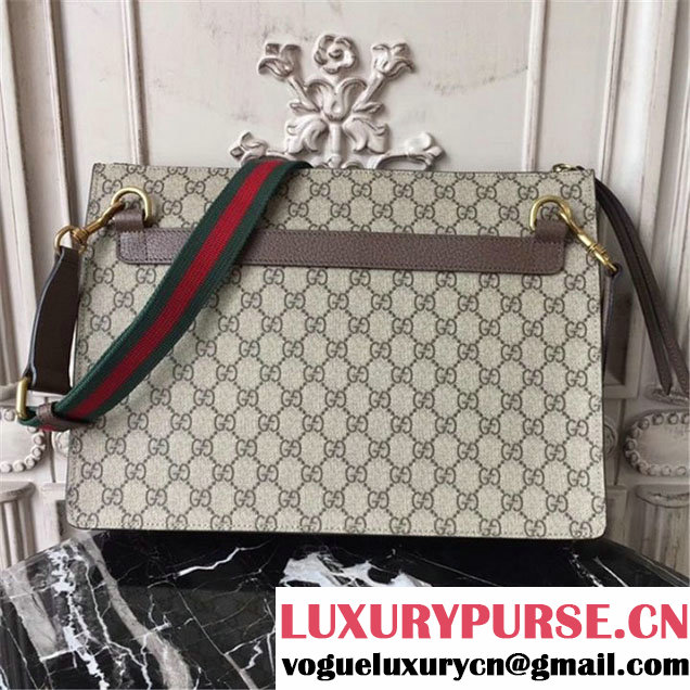 Gucci Spaceship Patches Courier Computer Bag 35cm Spring Summer 2017 Collection Beige