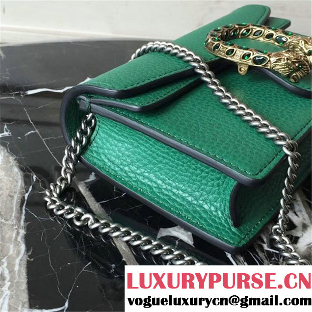 Gucci Dionysus Super Mini Bag 17cm 476432 Fall Winter 2017 Collection Green