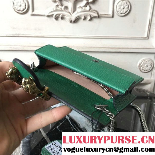 Gucci Dionysus Super Mini Bag 17cm 476432 Fall Winter 2017 Collection Green