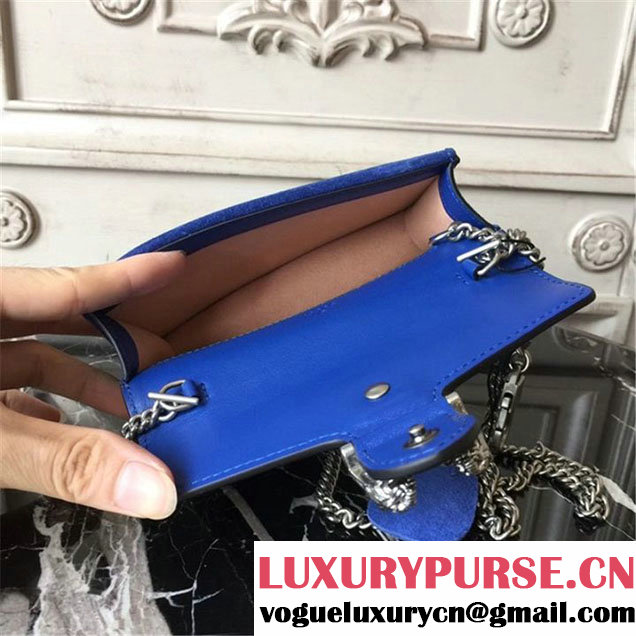 Gucci Dionysus GG Blooms Super Mini Bag 17cm 476432 Fall Winter 2017 Collection Neutral Blue