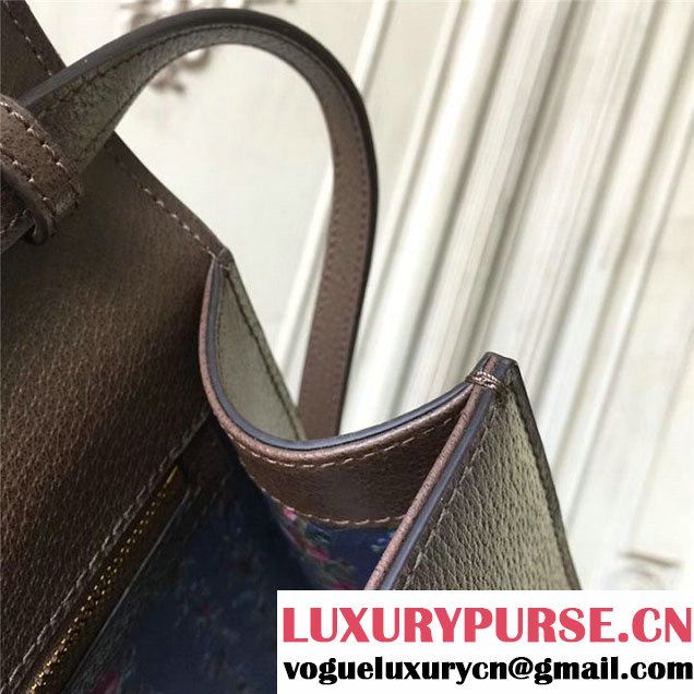 Gucci Falena Moth Bamboo Top Handle Leather Satchel Bag Calfskin Leather 30cm 488691 Fall Winter 2017 Collection Brown