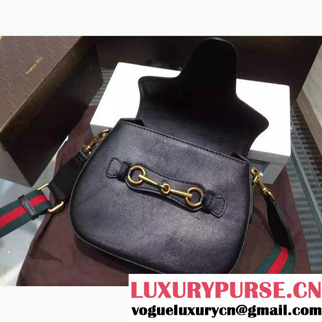 Gucci Lady Web Hand Stained Shoulder Original Leather Bag Black