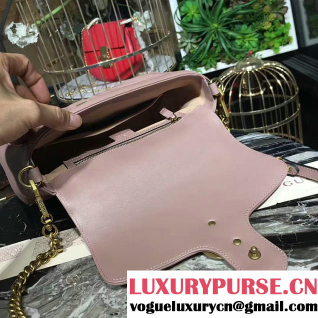 Gucci GG Marmont Small Top Handle Bag 27cm 498110 Light Pink