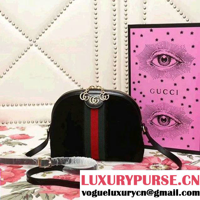 Gucci Ophidia Suede Small Shoulder Bag 499621 Black 2018 (2A010-7112114 )