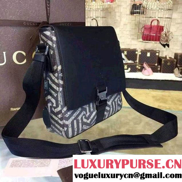Gucci GG/Leather Small Buckle Messenger Bag For Men 406368  (2A010-7112124 )
