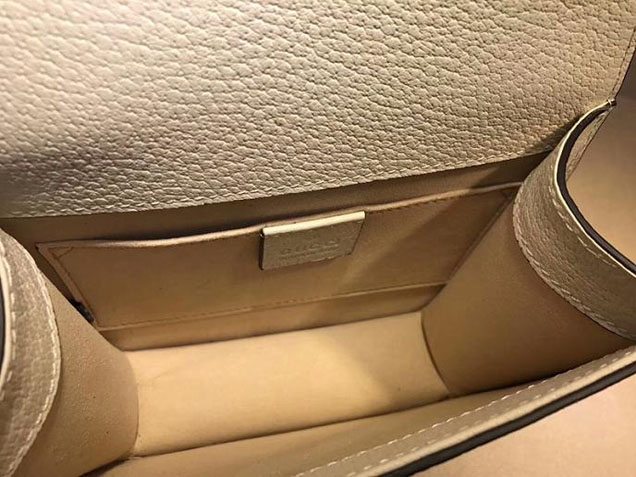 Gucci Totem Small Shoulder Bag 505388 Ivory Leather