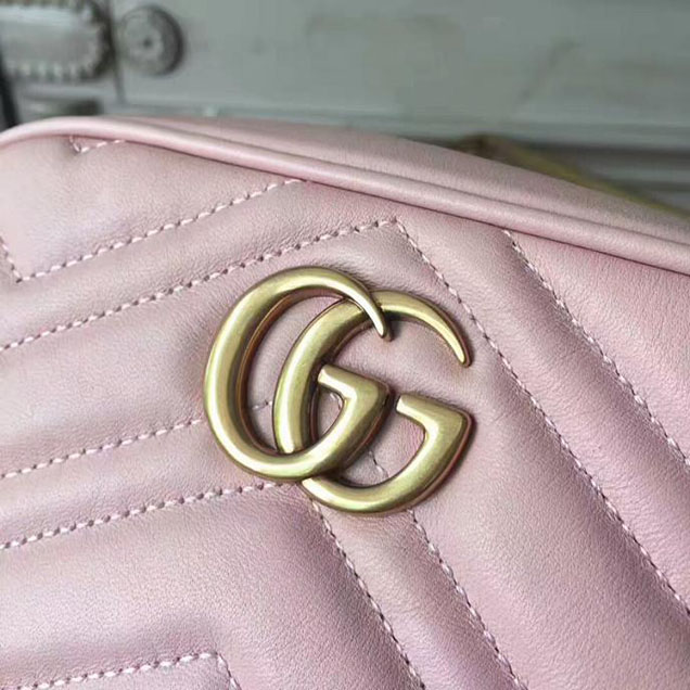 Gucci GG Marmont Matelasse Mini Bag 448065 Nude