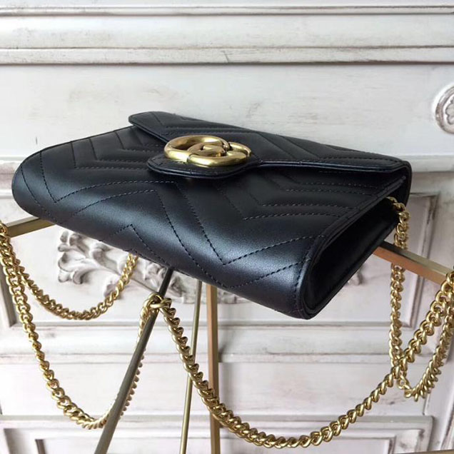 Gucci GG Marmont Matelasse Mini Bag 474575 Black