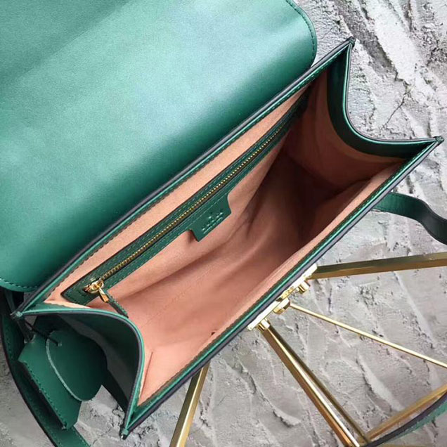 Gucci Padlock Gucci Signature Top Handle Bag 453188 Green
