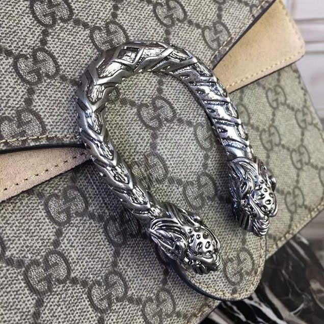 Gucci Dionysus GG Supreme Mini Bag 421970 20cm Beige