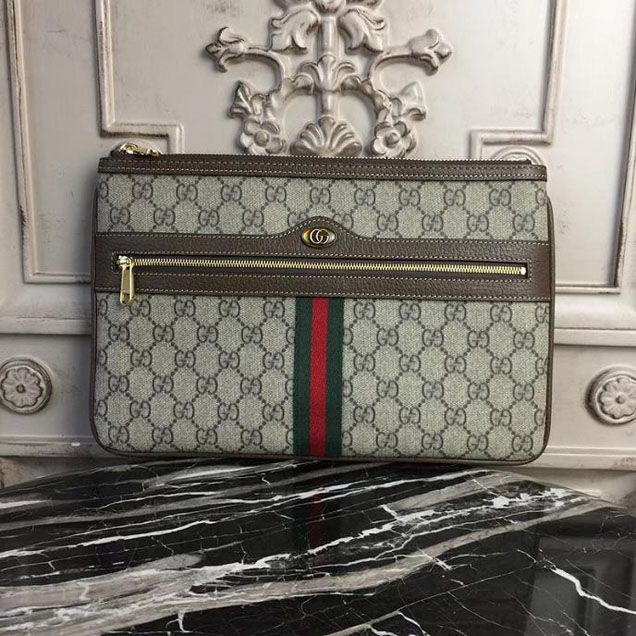 Gucci Ophidia GG Supreme pouch 517551 Dark Coffee