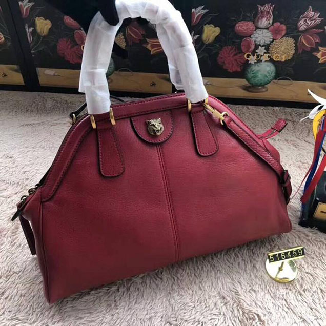 Gucci RE(BELLE) Medium Top Handle Bag 516459 Red
