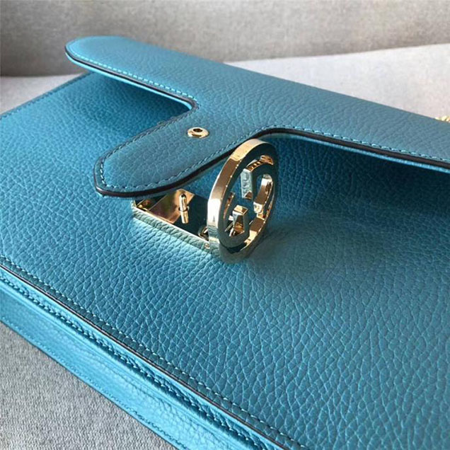 Gucci GG Leather Medium Shoulder Bag 510303 Paon 2018
