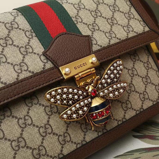 Gucci Queen Margaret GG Mini Bag 476079 Brown 2018