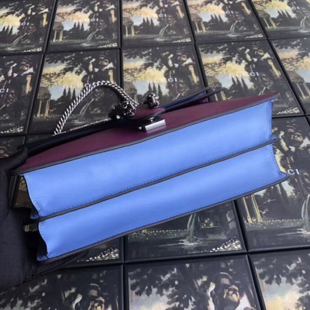 Gucci Dionysus Embroidered Medium Shoulder Bag 403348 Purple/Blue Collection