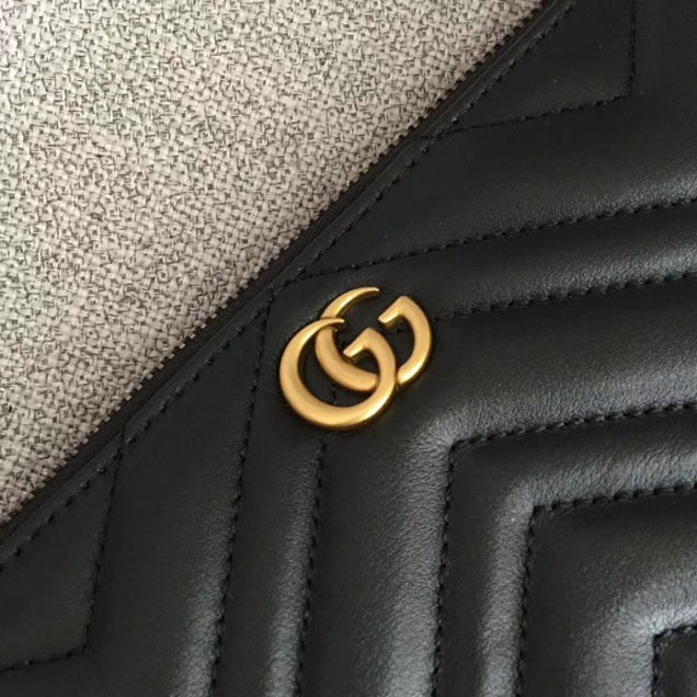 Gucci GG Marmont Messenger Bag 523369 Black 2018