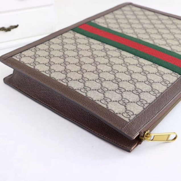 Gucci GG Supreme Portfolio 523359 Brown 2018 Collection