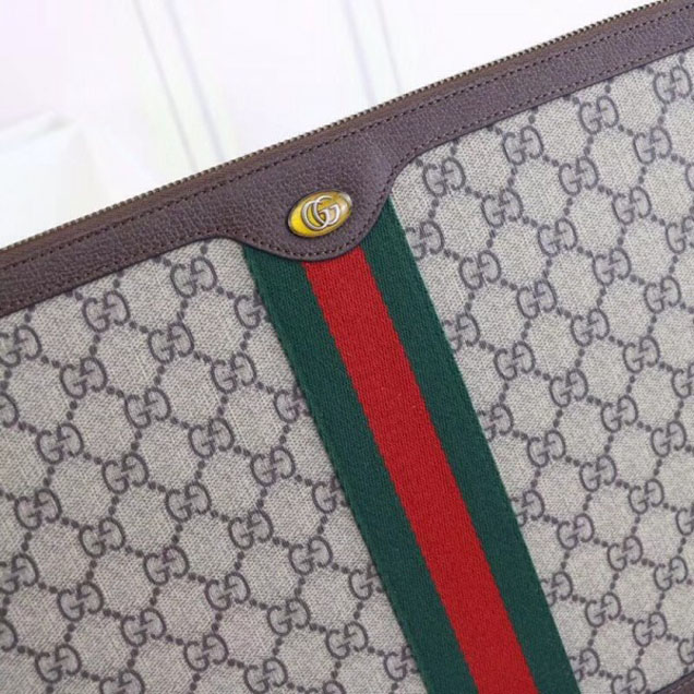 Gucci GG Supreme Portfolio 523359 Brown 2018 Collection
