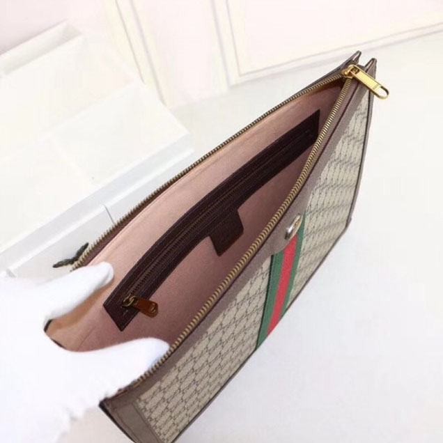 Gucci GG Supreme Portfolio 523359 Brown 2018 Collection