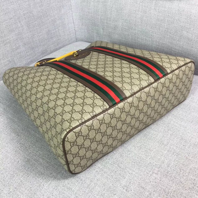 Gucci Web GG Supreme Tote Bag 473870 2018