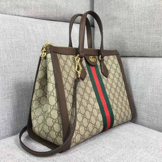 Gucci Web Ophidia Soft GG Supreme Medium Top Handle Bag 524537 2018