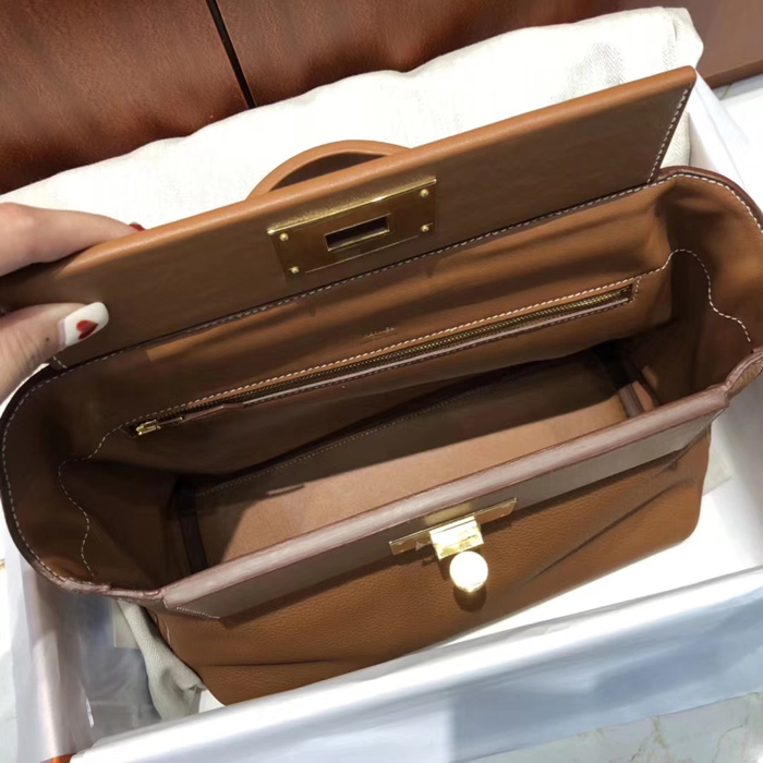 Hermes 24/24 Bag Fauve Swift & Togo Gold Hardware