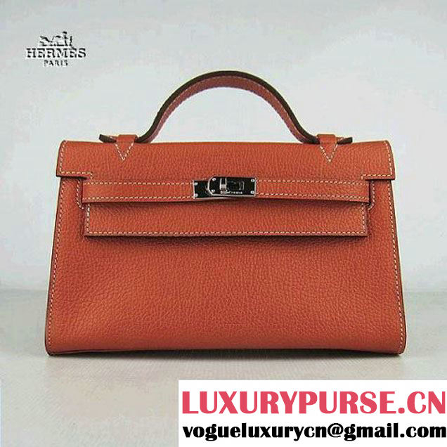 Hermes H008 cattle neck stripe orange bags