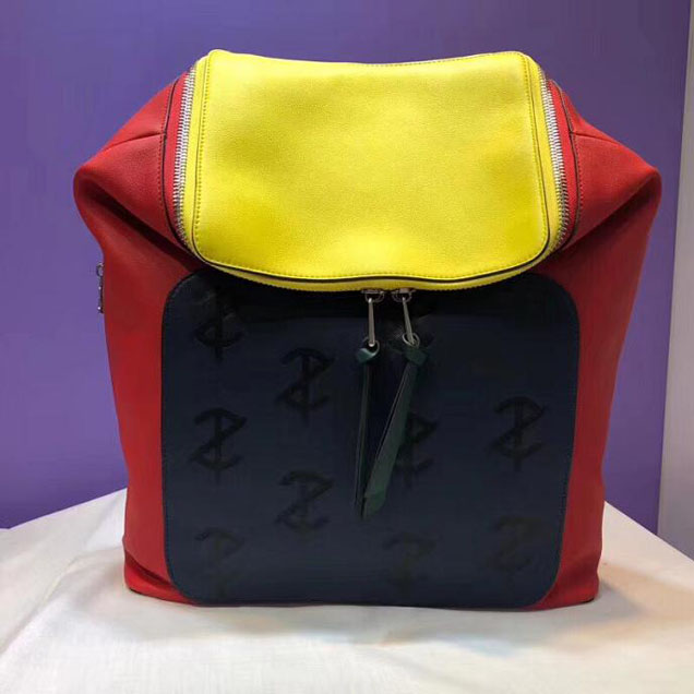 Loewe Goya Backpack Red Yellow Navy