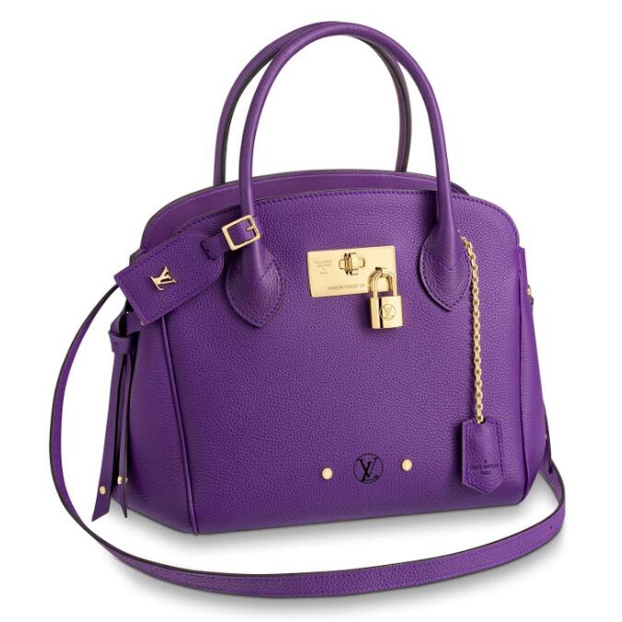 Louis Vuitton Milla PM M55027 Calf Leather Kimono Purple