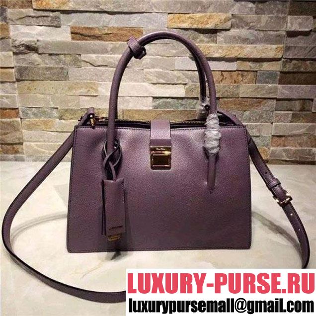 Miu Miu Purple Goat Veins Calfskin (RN1108) Small Tote 2015 (AN-3282 )