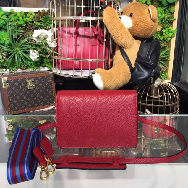 Prada Daino Shoulder Bag 20cm 1BD102 Calfskin Leather Spring Summer 2018 Collection Red