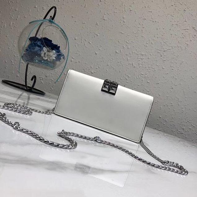 Prada Elektra Leather Mini Bag 1ZH061 white