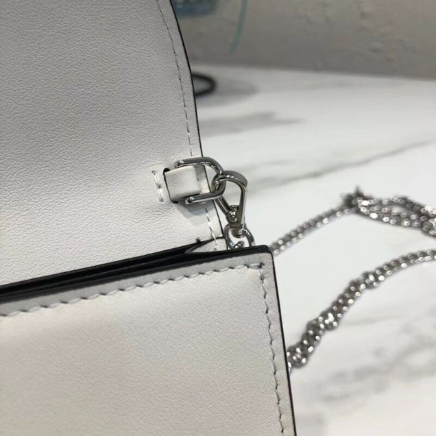Prada Elektra Leather Mini Bag 1ZH061 white