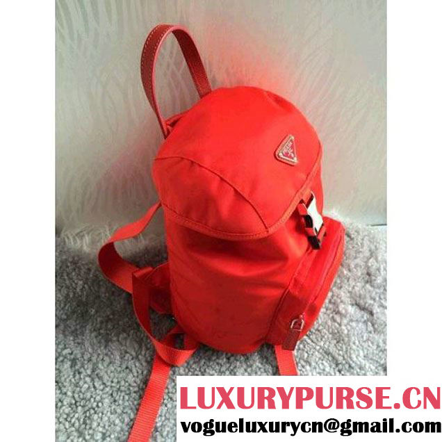 Prada BZ0025 Fabric Backpack Red (1B015-050605 )