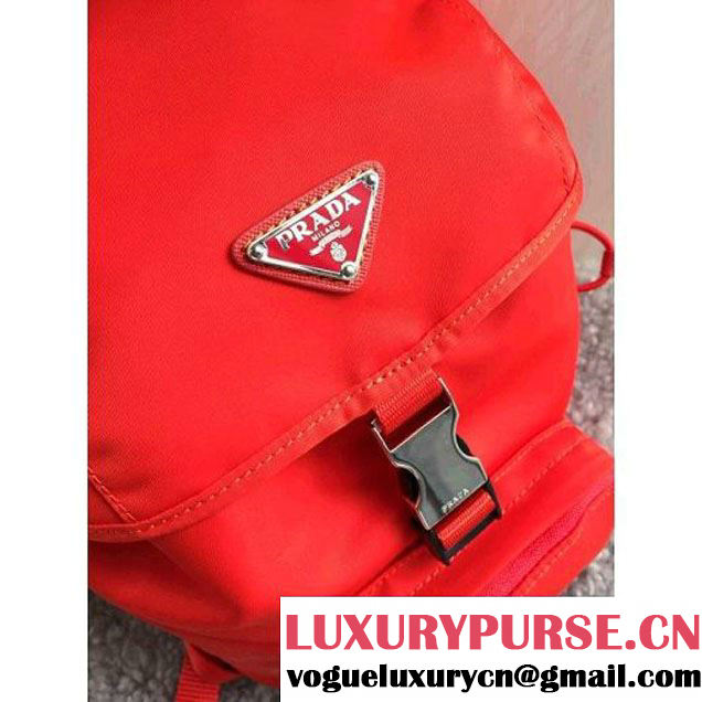 Prada BZ0025 Fabric Backpack Red (1B015-050605 )