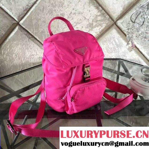 Prada BZ0025 Fabric Backpack Fuchsia 2015 (2A137-090202 )