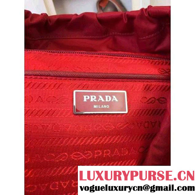 Prada Fabric Backpack 1BZ0039 Red (2A016-6051607 )