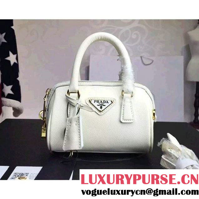 Prada Saffiano Leather Mini-bag White (1A025-042807 )