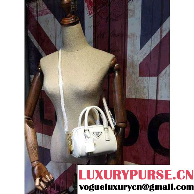 Prada Saffiano Leather Mini-bag White (1A025-042807 )