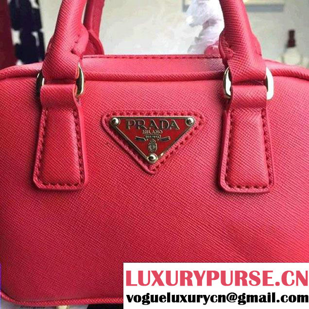 Prada Saffiano Leather Top-handle Mini Bag Red (1A025-042815 )