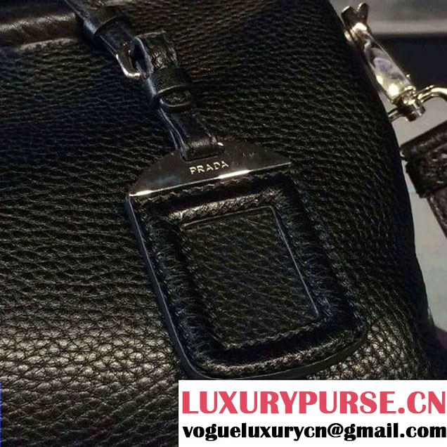 Prada BL0915 Calf leather Top-handle Bag Black (2A016-061222 )