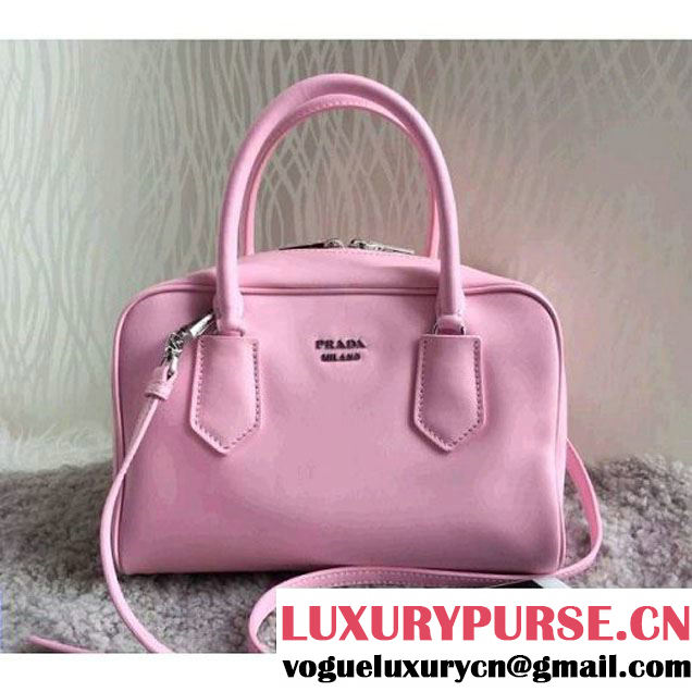 Prada 1BB010 Medium Inside Top Handle Bag Pink+Aquamarine Fall 2015 (1B015-090108 )