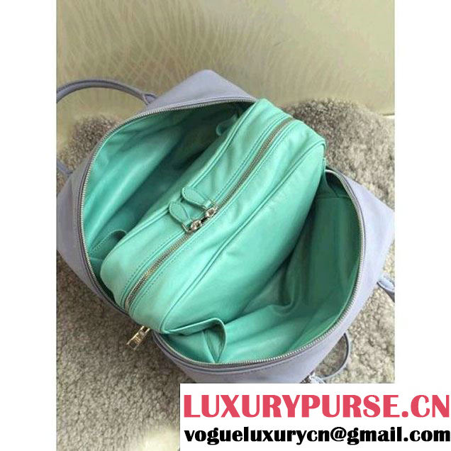 Prada Large Inside Top Handle Bag  Gray+AquamarineFall 2015 (1B015-090110 )