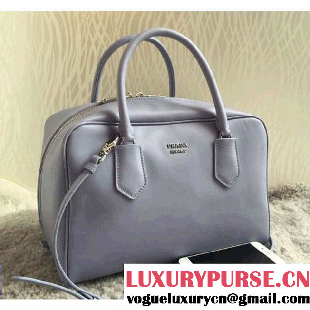 Prada Large Inside Top Handle Bag  Gray+AquamarineFall 2015 (1B015-090110 )