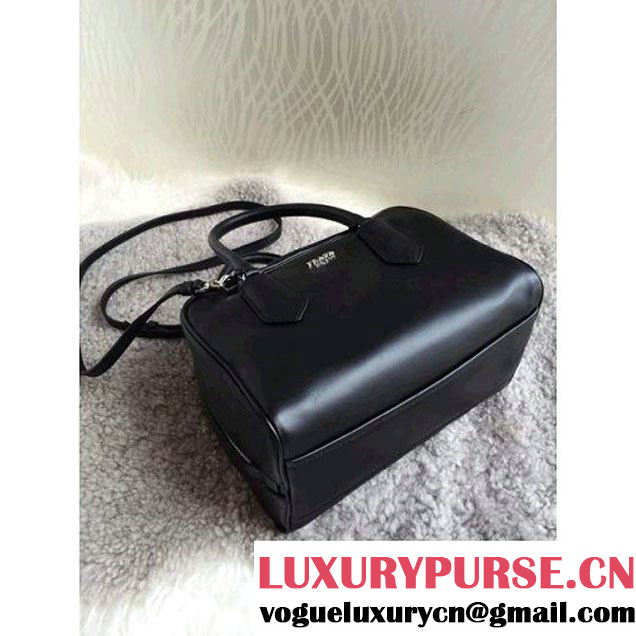 Prada Large Inside Top Handle Bag Black+Light Pink Fall 2015 (1B015-090111 )